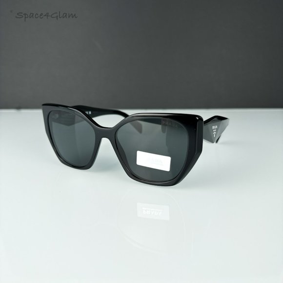 Prada Women Sunglasses Black Grey Cat Eye PR19ZS 1AB5S0 NEW AUTHENTIC main image 7